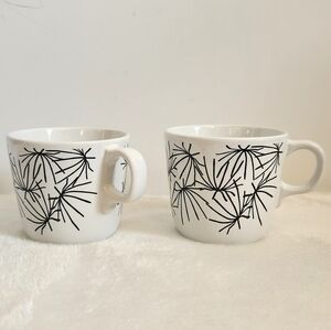 Ikea 15199 Vintage Maria Vinka Ungdom Black White Starburst Coffee Tea Mug 7 Oz